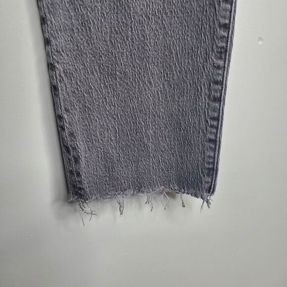 Madewell The Curvy Petite Perfect Vintage Straight Jean in Lunar Wash 27P Grey - Picture 8 of 16